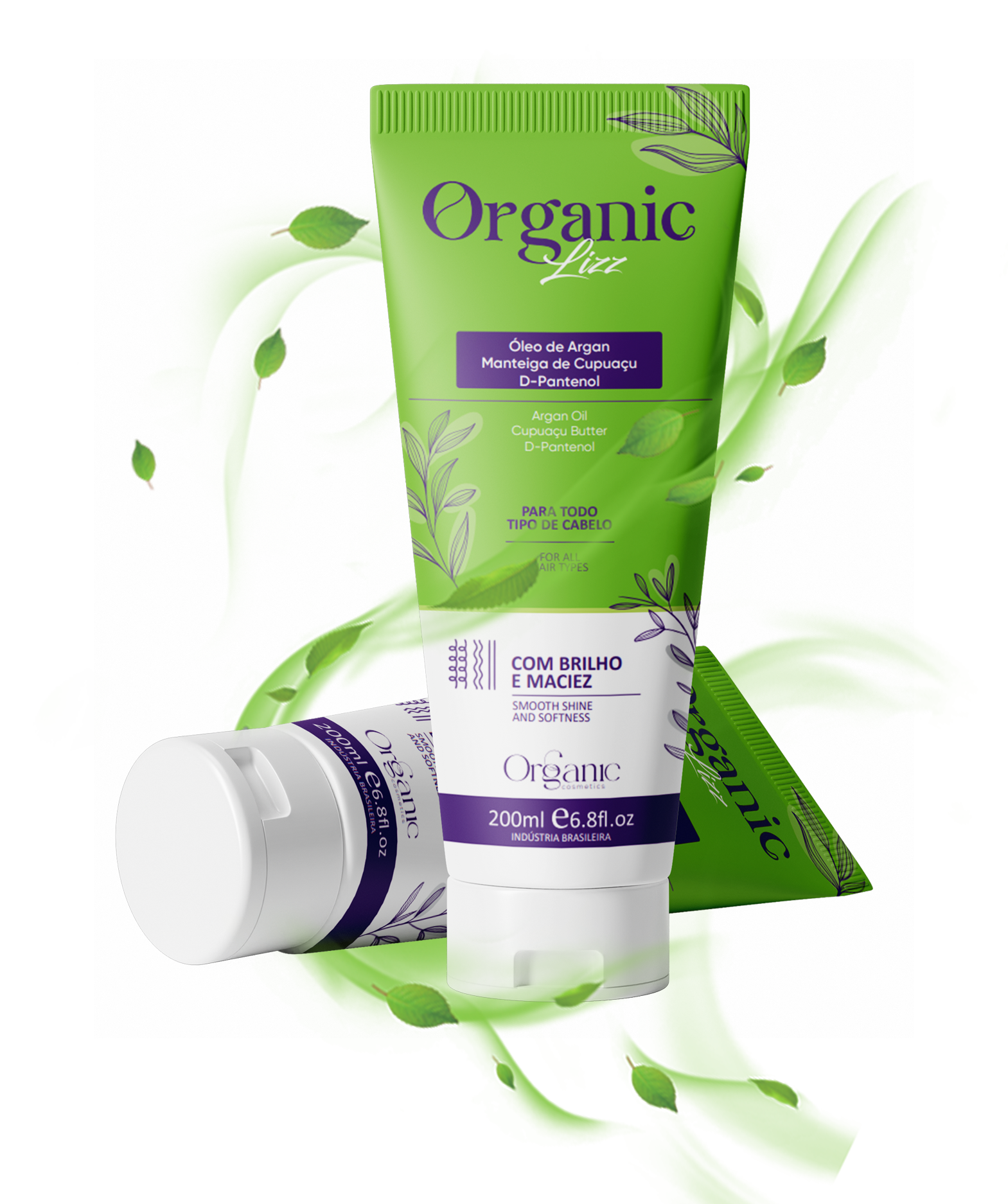 Organic Lizz com ingredientes naturais